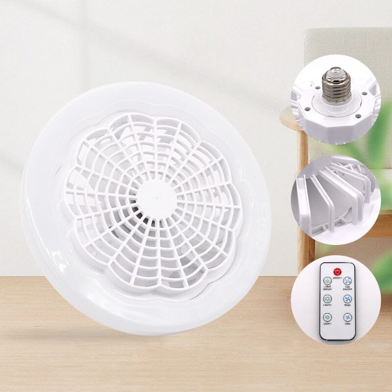 Ventilador Lâmpada Turbo Led 2 em 1 com Controle Remoto - Led Breeze